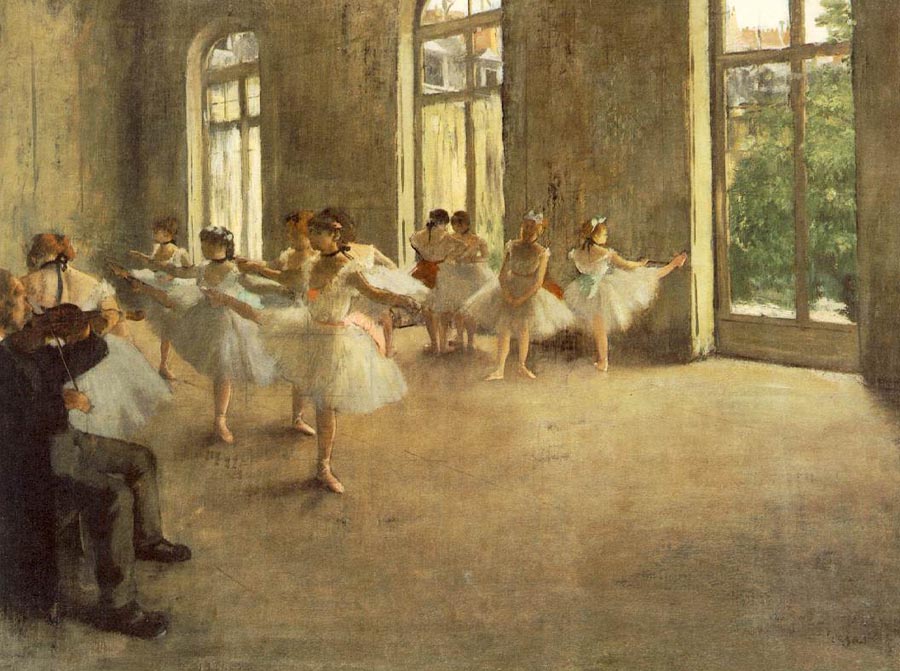 Degas ballet rehearsal